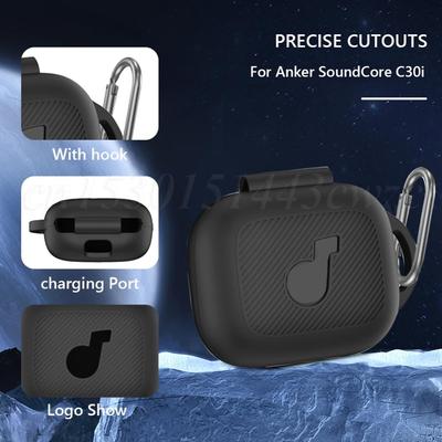 Προστατευτική θήκη σιλικόνης για Anker Soundcore C30i με Carabiner για φόρτιση