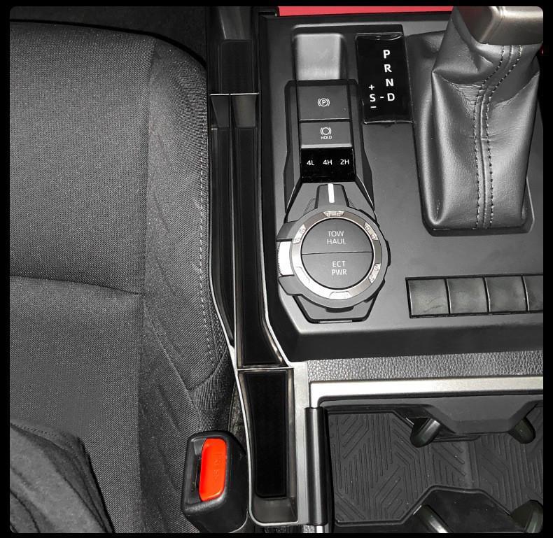 Side Storage Compartments & Cup Holders for 2025 Toyota Tacoma/4Runner Gearshift