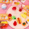Fruit Squeeze Toy with Bell Lanyard Stress Anxiety Relief Slow Rising Mini