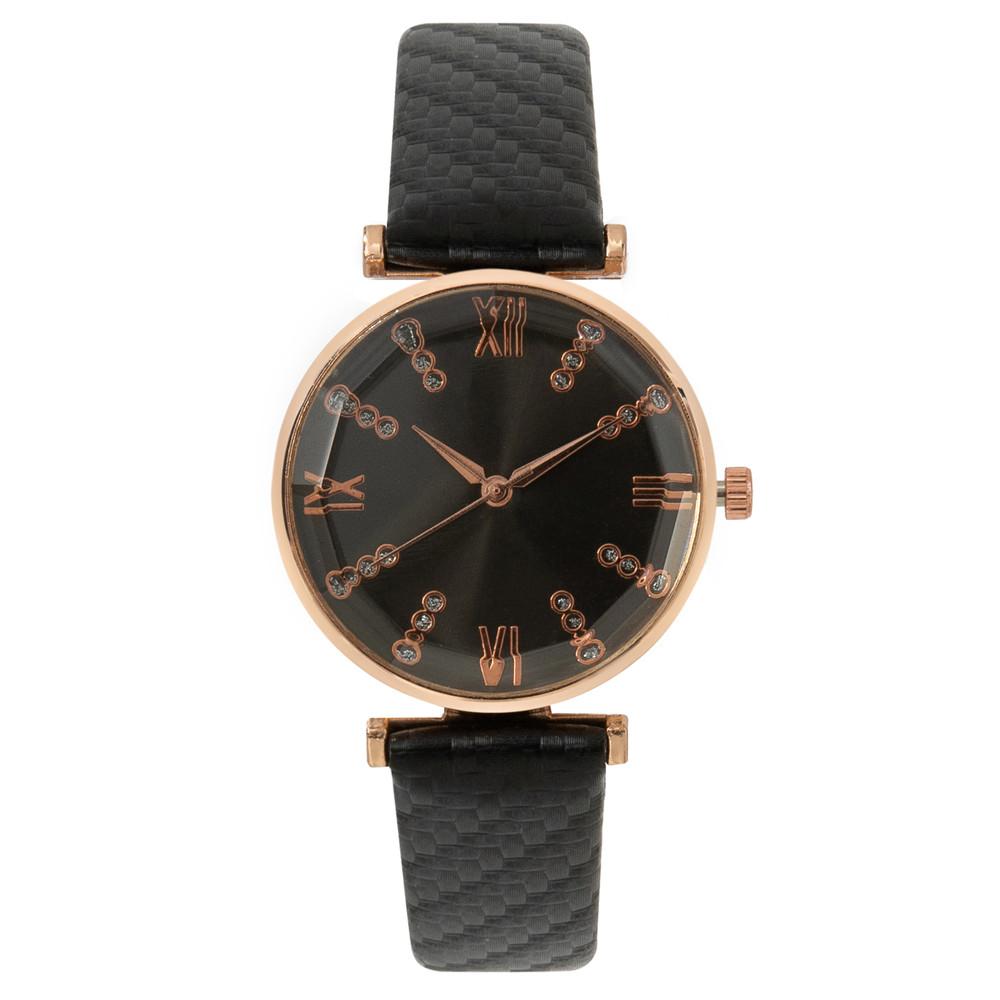 Luxury Ladies Brand Diamond Roman Design Lady Watches Dress Quartz Watch Fashion Green Leather Strap Women Wristwatches