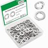 100-Piece M6 Washers Set: 50 Flat Washers & 50 Spring Lock Washers