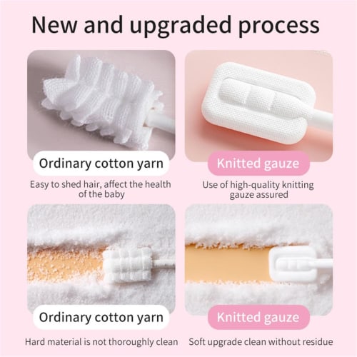 Baby Mouth Cleaner - Baby Oral Cleaner, Tongue Cleaner, Skim Gauze | Portable and Comfortable Toothbrush, Tongue Cleaner for Newborns, Oral Cleaning S