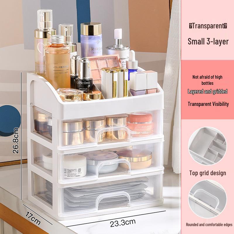 

Прозрачный органайзер для макияжа: Пластиковый настольный ящик для хранения помад и кистей