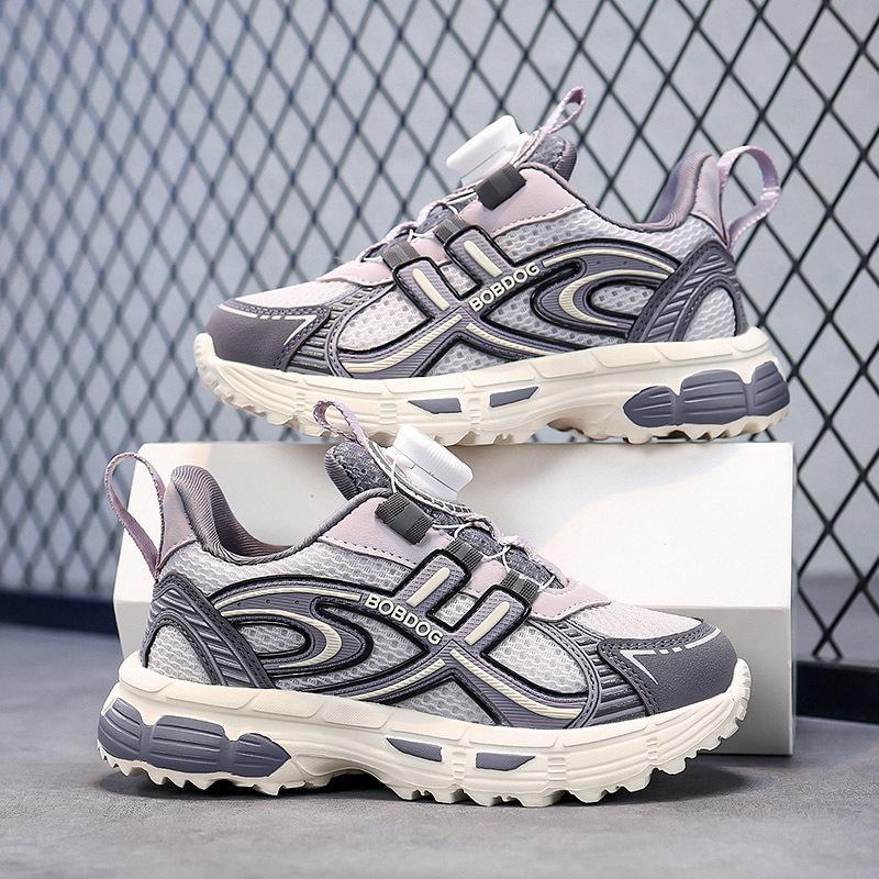 Barnesko Fritidssko Foreldre-barn Sko Trend Sko Barnetrend All-Match Uformell mote Sko med roterende knapp Basketballsko