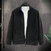 Men's Fuzzy Sherpa Jacket Long Sleeve Full Zip Open Front Casual Jacket Winter Fleece Warm Coat for Outdoors Sports Daily Wear