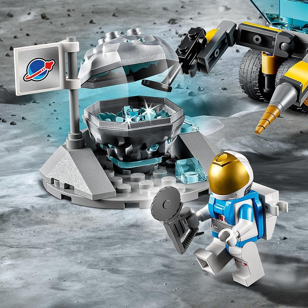 LEGO City Lunar Rover 60348 Building Toy for Kids Age 6 and Up Space Vehicle