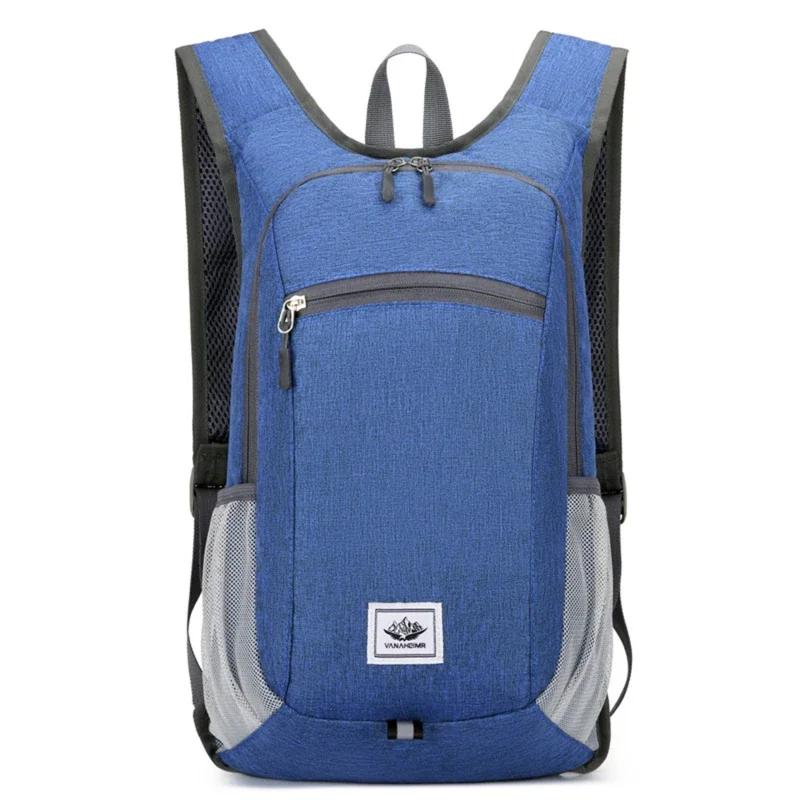 

20L Portable Foldable Backpack Men Women Ultralight Casual Folding Bags Outdoor Climbing Cycling Hiking Knapsack Travel Daypack сапфир синий