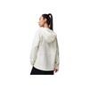 Li Ning Fitness Series Solid Color Hooded Long Sleeve Jacket Women jackets Champagne-White AFDT650-1
