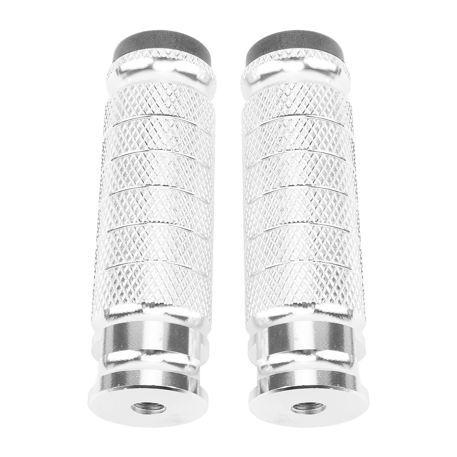 

M8 Motorcycle Foot Pegs Anti Skid Rearsets Foot Rest Brake Footpeg Pedals Aluminium Alloy Universal for Bicycle Bike