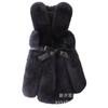 Autumn and winter new warm casual fur vest women's medium and long imitation fox hair splicing vest