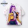 Boys Girls Casual Fashion Kids Kpop Demon Hunters 3D Short Sleeve  Anime Clothes Comfortable Round Neck Soft Summer T-Shirt