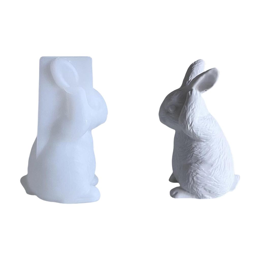 Easter Rabbit Design Silicone Mold Functional Silicone Ornament Mold For Making Easter Rabbit Crafts And Keepsakes