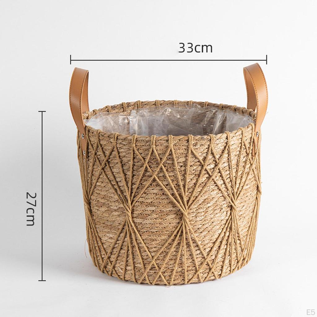 Elegant Woven Plant Holder for Stylish Indoor And Outdoor Greenery Display