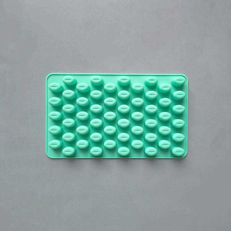 

55 Cavity Mini Coffee Beans Chocolate Sugarcraft Candy Silicone Mold Mould Fondant Cake Decorating Baking Pastry Diy Tools Mold зелений