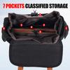 Motorcycle  Retro Canvas Saddle Bag Tool Storage Bag Multi-Pocket Storage Bag  Installed In The Front Back Left And Right