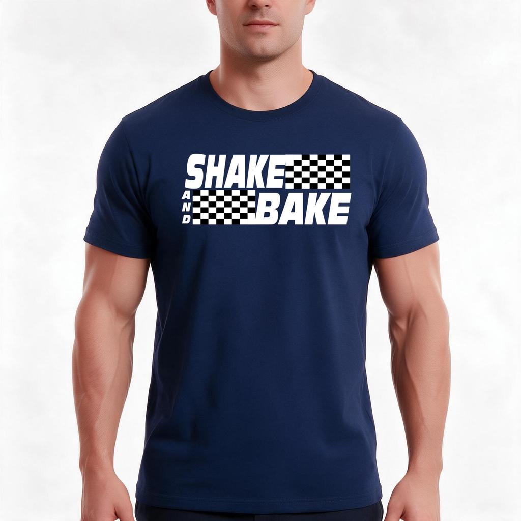 Shake And Bake Tshirt Summer Casual Cotton Tee Oversized Streetwear Tops Vintage Graphic Print Loose Fit Short Sleeve