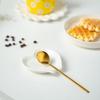 Creative Heart Shaped Ceramic Spoon Rest Pad Coffee Spoon Holder Soup Ladle Rack Kitchen Utensils Tableware Organizer