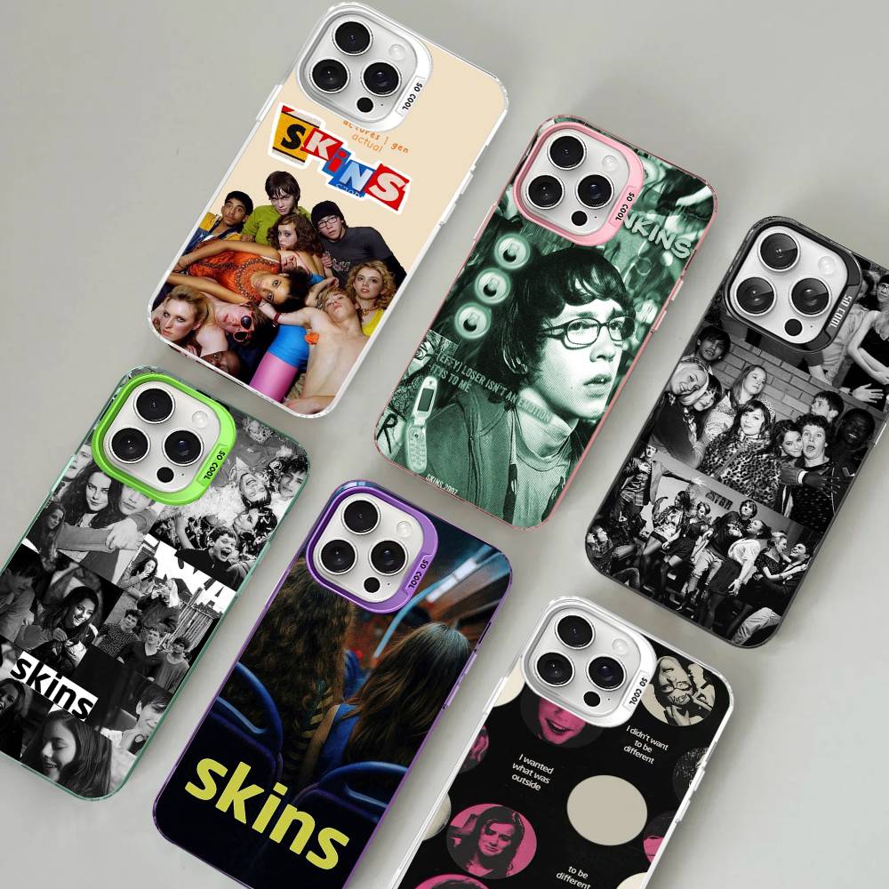 Skins Movie TV Phone Case Color Silver Shell For IPhone 17 16 15 14 13 12 11 Pro Max Plus
