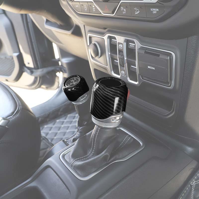 Car 4WD Gear Head Decoration Cover Stickers For Jeep Wrangler JL for JT Gladiator 2018 Up ABS Interior Accessories