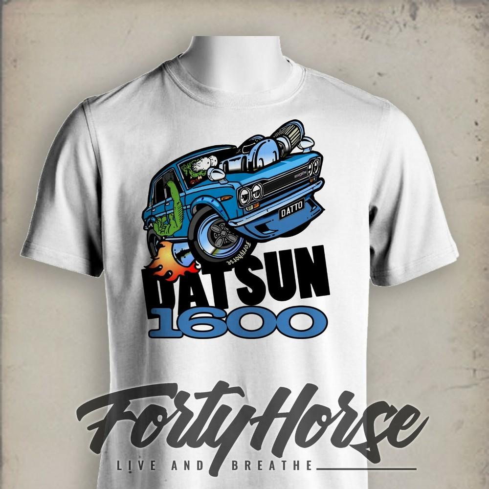 Japanese Car Shirt/Hoodie - Datsun 1600 Blue (Sizes 0 to 5XL)