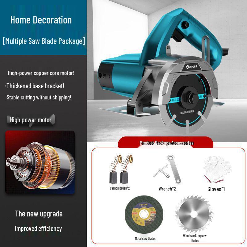 Hochleistungs-Multifunktions-Handtrennschleifer für Fliesen, Stein und Holz