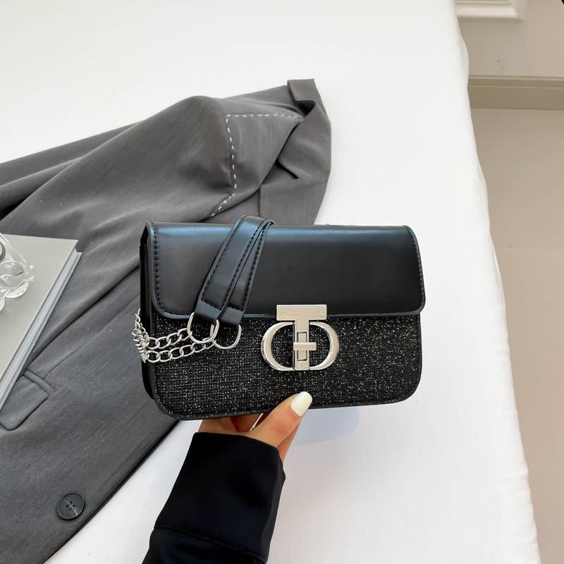 

Summer new commute light luxury retro fashion armpit bag niche design shoulder bag women чёрный