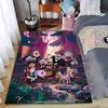 Gravity Falls Cast Poster Dipper Mabel Stan Waddles Forest Fence Pink Sky decorative rug for living bedroom hallway printed floor mat cozy home gift