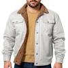 Men's Outdoor Casual Loose-Fit Fleece-Lined Cotton Work Jacket