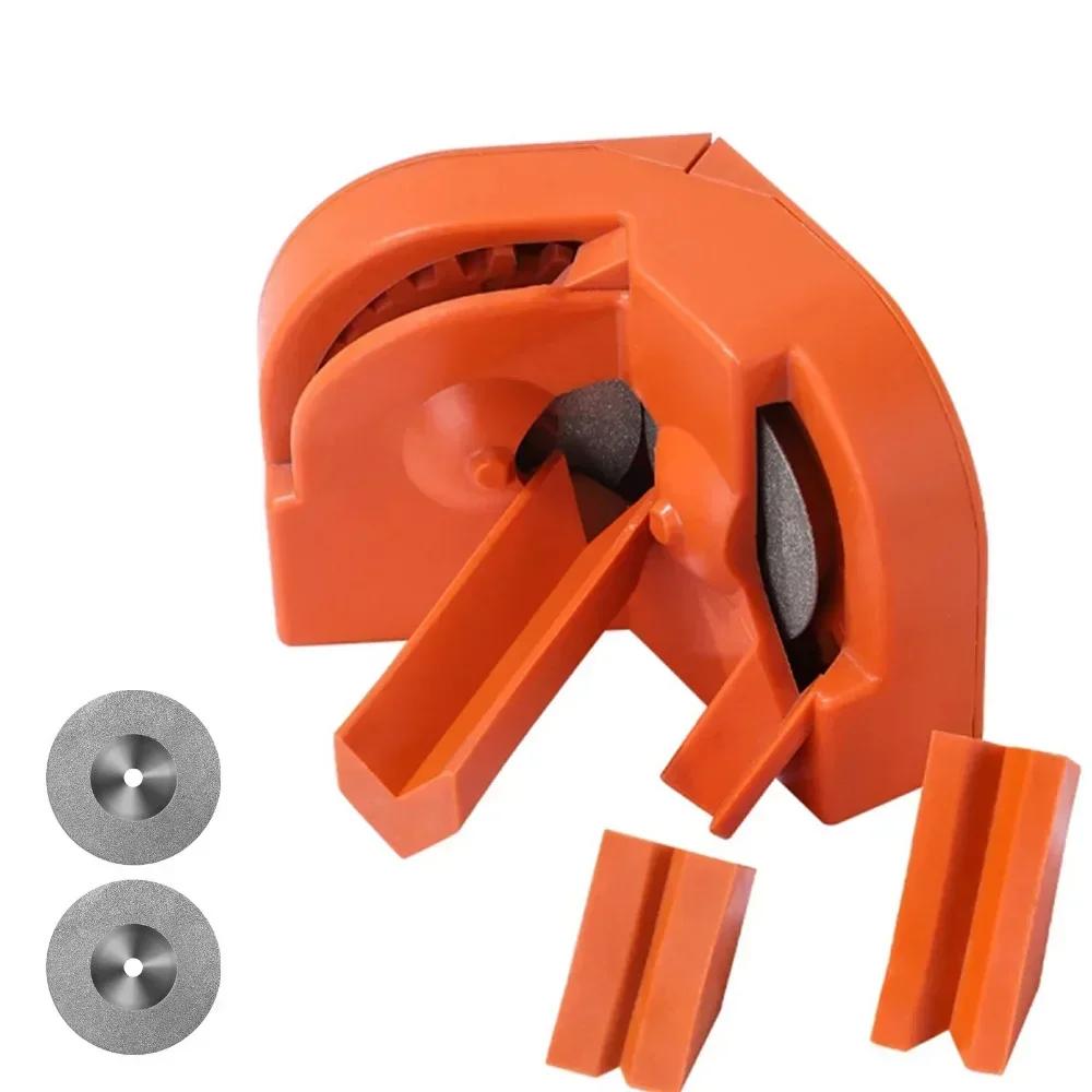 Portable Drill Bit Sharpener Universal Grinding Tool For Chainsaw And Drill Bit Multi-use Durable Metal And Plastic Construction