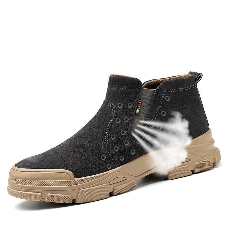 Work Safety Shoes Men Steel Toe Shoes Women Construction Work Boots Breathable Lightweight Welder Safety Boots