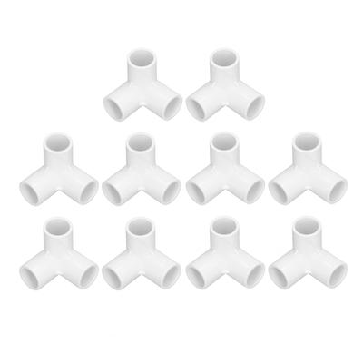 10 KS 3cestné potrubní tvarovky PVC plastový pravoúhlý T-kus rohový konektor 20mm vnitřní průměr