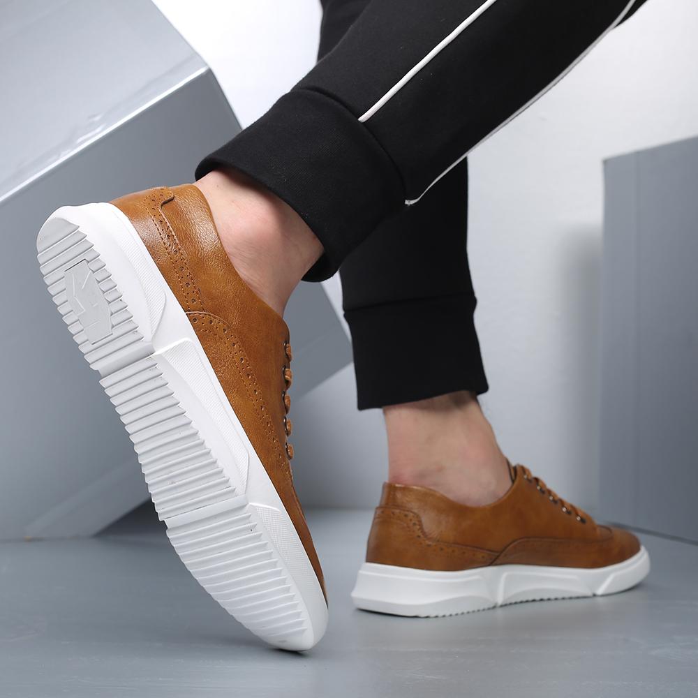 Men's Casual Dress Sneakers Classic Lightweight Lace Up Shoes for Men