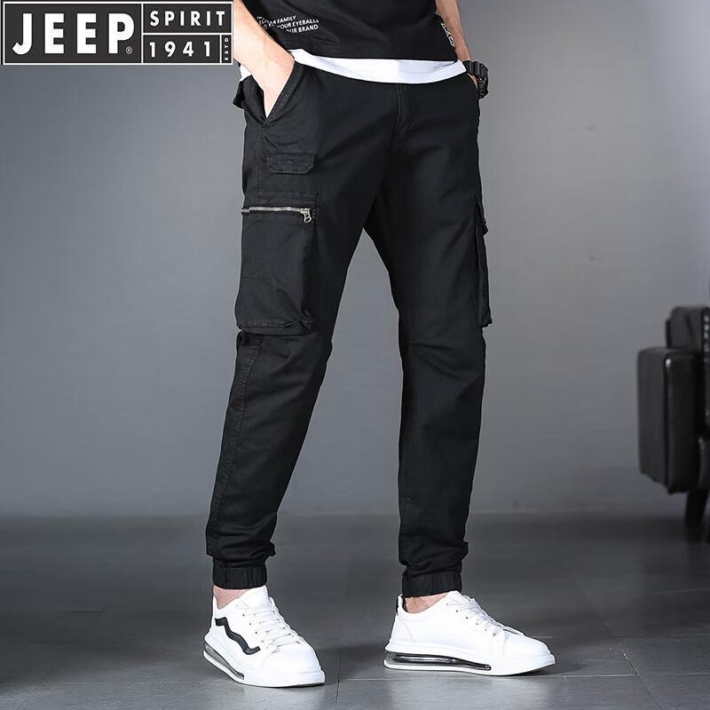 

JEEP SPIRIT Men s Loose Fit Multi-Pocket Cargo Pants 38