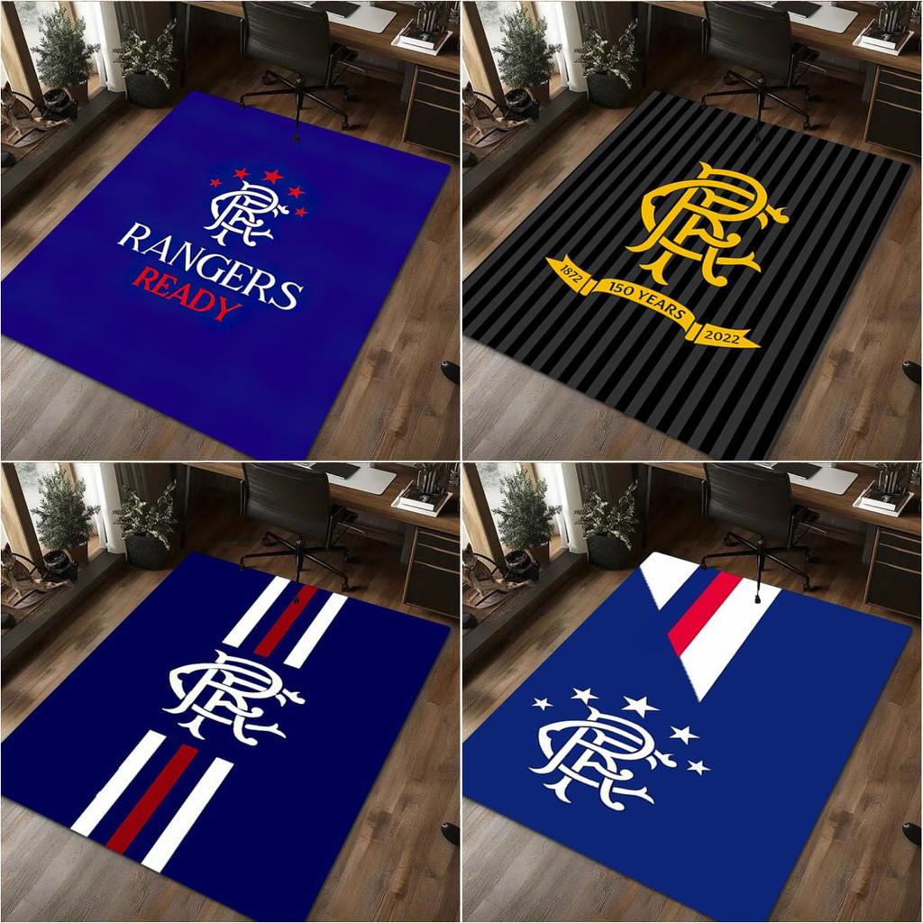 1Pc Rangers Football Club Print Rug - Home Decoration Carpet For Living Room Bedroom Flooring Computer Chair Area Rug