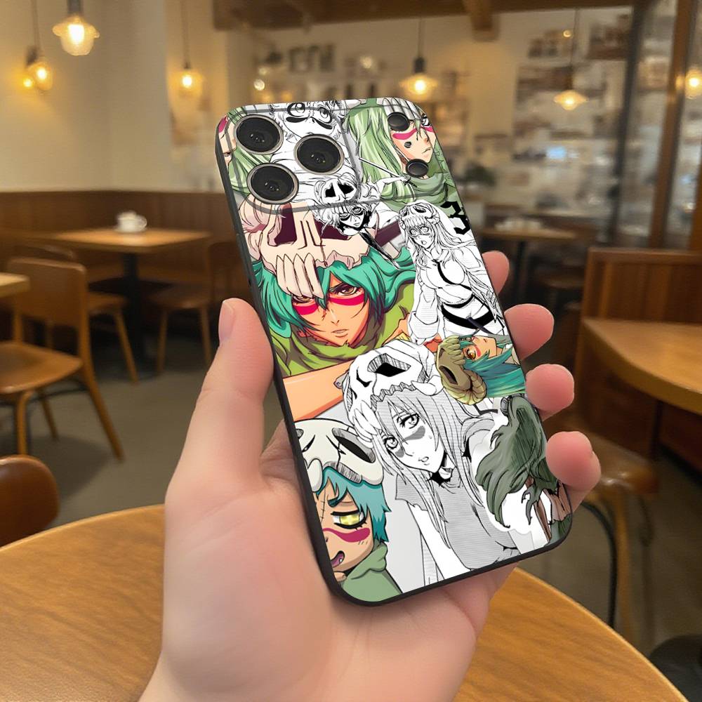 BleachS N-Nelliel-s Phone Case For iPhone 17,16,15,14,13,12,11,Pro,XS,Max,XR,Plus,E,SE4,Mini Black Soft Cover