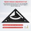Combination Square Woodworking Combination Framing Square Aluminum Alloy Carpentry Triangle Ruler For Framing Layout Home