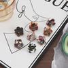 Exquisite Luxury Acetate Floral Hairpin - Small Side Clip for Bangs, Women's Hair Accessory