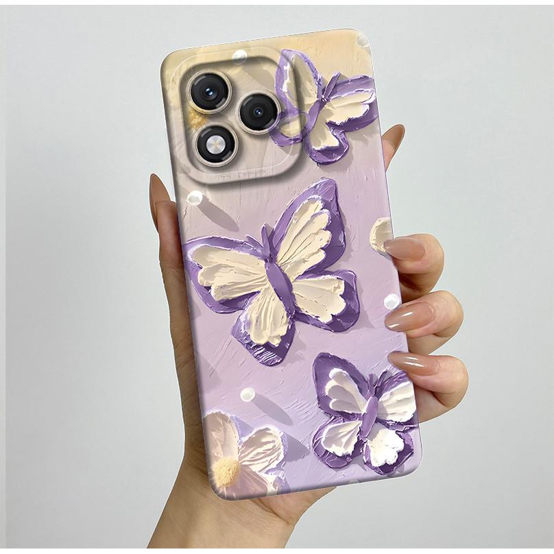 Pretty Butterfly Flowers Cover For Honor 400 Lite Casing ABR-NX1 For Honor 400 Honor400 Lite 5G Silicone Back Covers Case Bumper