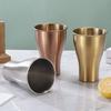 304 Stainless Steel Double-Wall Breakfast Mug Korean-Style Beer Mug Coffee Cup 500 Ml Restaurant Gold-Tone Beverage Tea Cup