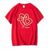 Cute Letter FB Printed Pattern Tshirt for Summer Casual Fashion Round Neck Short Sleeved Womens Tshirt