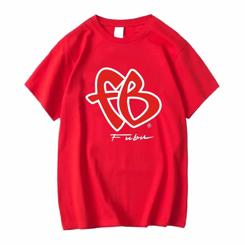 Cute Letter FB Printed Pattern Tshirt for Summer Casual Fashion Round Neck Short Sleeved Womens Tshirt