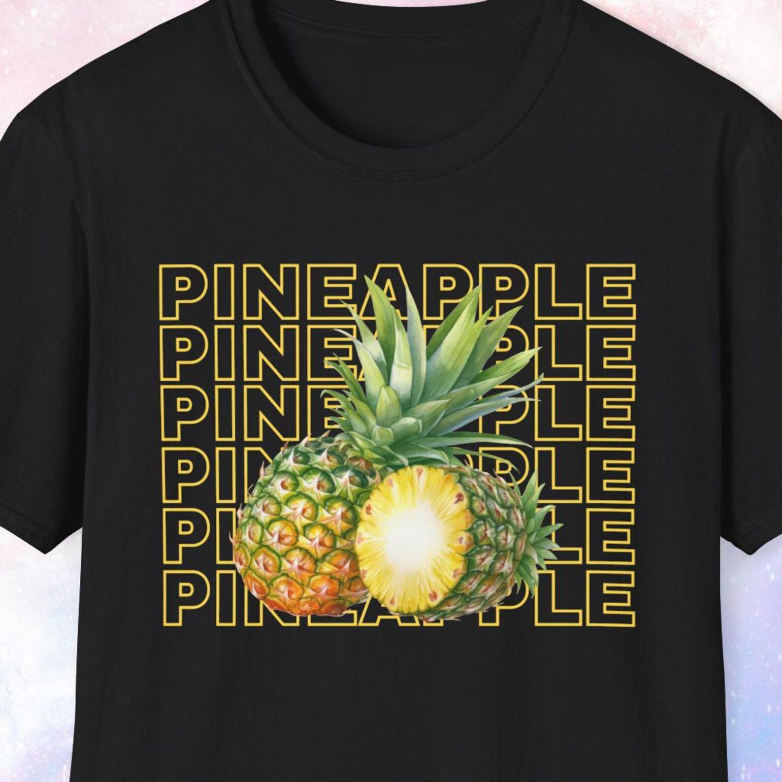 Pineapple Shirt, Pineapple Gift, Pineapple Juice Lover Gift, Retro Shirt, Retro Fruit Design, Fruit Print, Pineapple Watercolor Graphic S