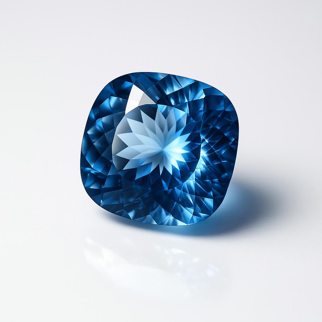 Natural Blue Sapphire Loose Gemstone Quality 11 ct Square Cushion Cut September Birthday Birthstone