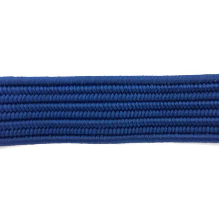 Sangle Élastique Plate avec Crochets Doubles, 80cm Bleu