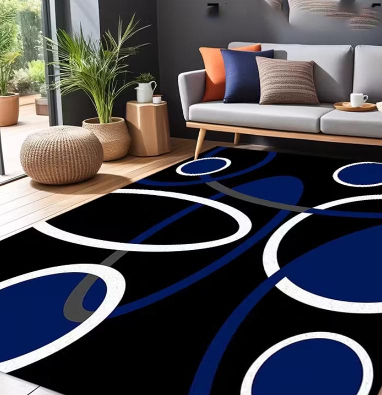 Christmas Decoration Floor Mat Nordic Style Washable Geometric Pattern Sofa Kitchen Game Room Entrance Carpet Christmas Gift