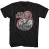 John Denver Playing Guitar Circle Black T-Shirt