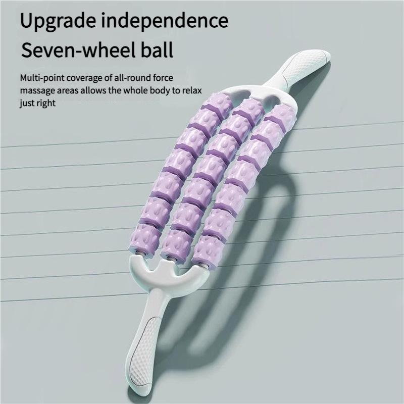 Ergonomische Kurve Massagerolle zur Muskelentspannung Yoga Fitness Körperregeneration Tragbares Rücken Bein Schmerzlinderungswerkzeug