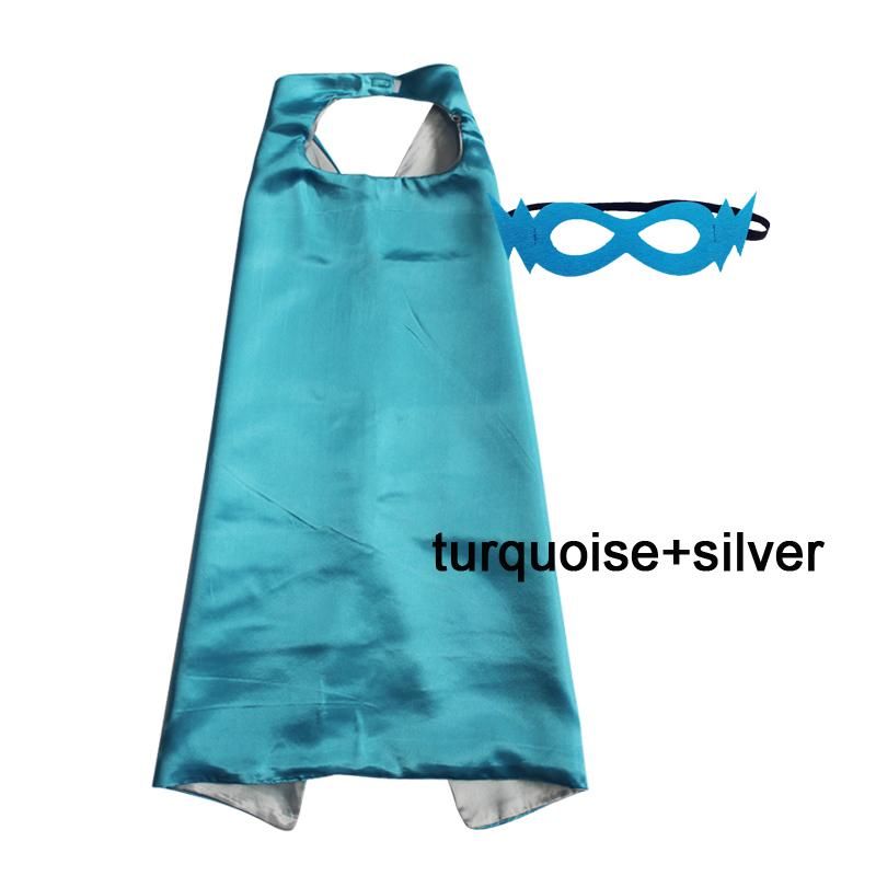 Kids Superhero Capes Plain Satin Solid Capes Boys Girls Birthday Party Favor Anime Cosplay