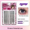 10-Row Autumn Leaf & Sunflower Faux Eyelashes - Flat, Glue-Free