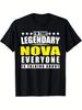 Unisex T-shirt Men's Funny Nova Name T-Shirt - I'm That Legendary Nova Everyone's Talking About Slogan, Black with